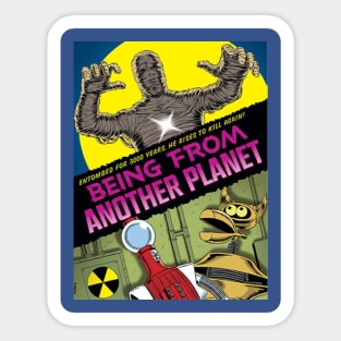 MST3K Mystery Science Promotional Artwork - Being From Another Planet Sticker